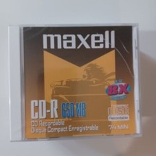 MAXELL Lot of 7, CD-R74 CDs, Recordable 74 Minute 650 MB, NOS NEW SEALED picture