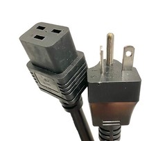 13ft Volex 72-2105-01 Heavy Duty C19 to NEMA 5-20P 16A 250V Power Cord picture