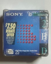 Sony 25MFD-2HD Micro Floppy Disks 3.5