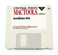 Central Point Mactools 2.0 Software Mac On 3.5 - Inch Floppy Disks Vintage No SN picture
