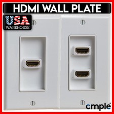 HDMI Wall Plate Single Dual Port 4K UHD ARC Face Plate HDMI Insert Ethernet picture