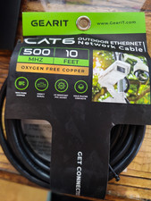 Cat6 Outdoor Ethernet Cable (10ft) 23AWG Pure Copper, FTP, LLDPE, Waterproof picture