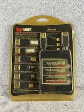 NEW GIGAWARE 6-IN-1 USB CABLE WITH GOLD PLATED ADAPTERS-PC-MAC picture