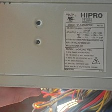 Hipro HP-E4008FWR 400W ATX Computer Power Supply PSU 115/230V Silver 1 Fan picture