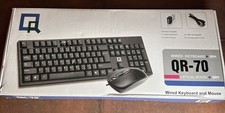 QR Computers Wired Keyboard and Optical Mouse QR-70 Black picture