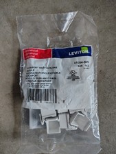 Leviton 41084-BW Blank Quickport Insert White (pack of 10) picture