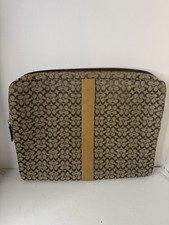 Vintage Coach Laptop case Signature C Jacquard (C13d) Khaki brown  EUC picture