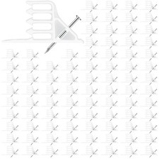 100 Pcs Cable Stackers Electrical Cable Staples Insulated Wire Stackers Stapl... picture