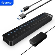ORICO Industrial USB 3.0 HUB 16 Port OTG Splitter w/ On/Off Switch for Laptop PC picture