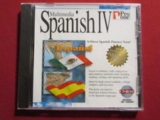 MULTIMEDIA SPANISH IV 1PRO ONE CD-ROM MULTIMEDIA IBM WINDOWS INTERACTIVE VIDEO picture