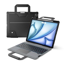Nillkin iPad Air 13 M2 M3 Pro 12.9 Carry Go Keyboard Case Backlit Trackpad Black picture