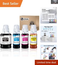 Compatible GI-20 & GI-21 Refill Ink Bottles for PIXMA G Series Printers - 4 Pack picture