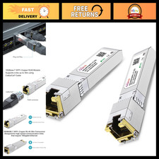 10G SFP+ to RJ45 Copper Ethernet Transceiver Module, 1.25G/2.5G/5G/10G, 30m, 2pc picture