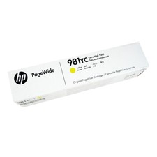 Genuine HP 981YC Yellow High Yield Ink Cartridge L0R19YC PageWide E55650 E58650 picture