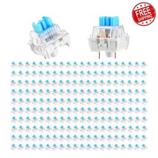 Leezmark 200 Pcs 3-PIN Blue Mechanical Keyboard Switches Clicky picture