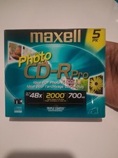 Maxell CD-R Pro Photo 700MB 48x Triple Coated Scratch Resistant 5-Pack New picture