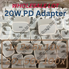 Lot of 1-100 20W PD USB-C Fast Wall Charger Power Adapter for Phone 13 12 11 Pro picture