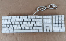Apple Pro Keyboard A1048 USB White Translucent Acrylic Tested Working picture