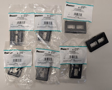 Panduit CFFPHM4BL Snap-On 4-Port Modular Furniture Faceplate LOT OF 7 picture