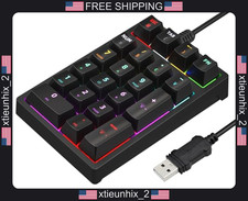 Mechanical Numeric Keypad 21-Key USB Wired for Laptop Desktop PC picture