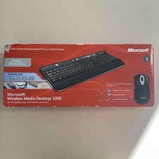 Microsoft Wireless Media Desktop 1000 Keyboard & Mouse Set - Brand New In Box picture