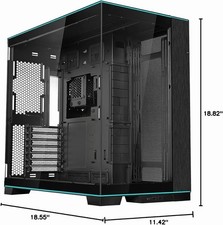 Lian Li O11D EVO RGB E-ATX Gaming Dual Chamber case - Black picture