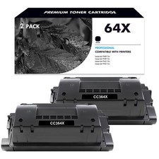 2PK CC364X 64X Black Toner Cartridge For HP LaserJet P4015n Printer High Yield picture