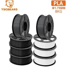 TECBEARS 8KG PLA 3D Printer Filament Bundle Stronger Toughness 1.75mm Beginner picture