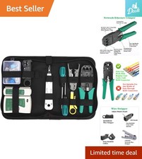Versatile Network Tool Kit for Cat5/Cat5e/Cat6: Includes Crimper & Cable Tester picture
