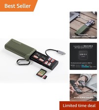 Versatile USB 3.1 SD/Micro SD Card Reader with Dual Card Slots & Protection picture