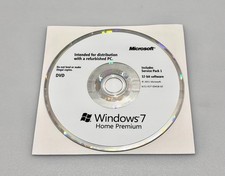 Microsoft Windows 7 Home w/ SP1 32 Bit DVD Refurbished PC NO KEY picture