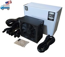 SHARK 1200W Black ATX 12V Gaming PSU 4x PCIE Graphic Power Supply, Modular Cable picture