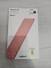 Logitech Keys to Go Ultra Slim Keyboard For iPhone iPad Apple TV - Pink  *NEW* picture