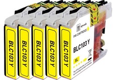 5PK YELLOW Ink Compatible with Brother LC103XL MFC-J450DW MFC-J285DW MFC-J475DW picture