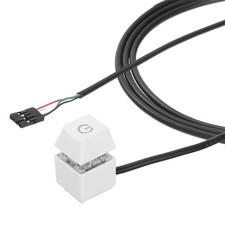 2Pcs PC Power Button Extention with 70