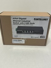 Intellinet 4-Port Industrial Gigabit Ethernet Switch with 2 SFP Ports-IP40 Ra... picture