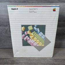 Apple II Quick File II for IIe Only Pascal 1.1 Based - New Sealed picture