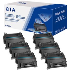 6 Pack CF281A 81A Toner Compatible for HP Enterprise M605X M606DN MFP M630f picture