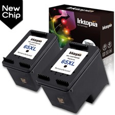 2 PK New Chip Black 65XL Ink Cartridge For HP ENVY 5055, 5058,5010, DeskJet 2630 picture