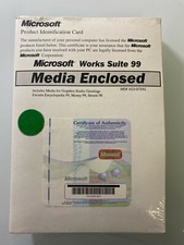 NEW Microsoft Works Suite 99 With Product Key, READ DESCRIPTION picture
