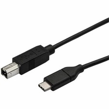 StarTech.com 0.5m USB C to USB B Printer Cable - M/M - USB 2.0 -  USB2CB50CM picture