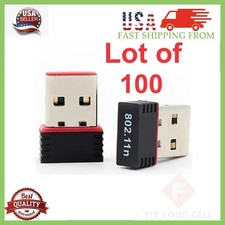 Lot of 100 Mini USB WiFi WLAN Wireless Network Adapter 802.11 Dongle RTL8188 WIN picture