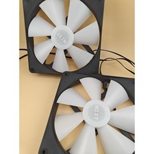 2x NZXT F140 RGB Core 140mm 4-Pin PWM PC Case Fans Black Kit picture