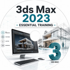 Learn 3ds Max 2023 Essential Training Complete Course DVD Disc Tutorials picture