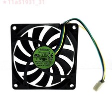 2PC Everflow R128010BU 80mm 10mm Slim Cooler Heatsink Fan 80X80X10mm Dual Ball picture