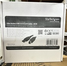 StarTech.com USB3SAB10M Active USB 3.0 (5Gbps) USB-A to USB-B Cable - M/M - 10m picture