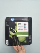 Genuine HP 952 Ink Cartridges - Black/Yellow/Cyan/Magenta 4-pack NEW Exp 2027+ picture