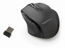 Amazon Basics Portable Wireless Computer Mouse, Ergonomic, 2.4 GHz Optical, DPI picture