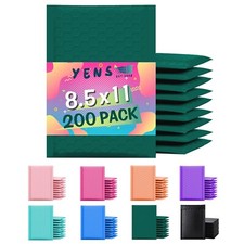 Yens® 200 #2 Poly Bubble Padded Envelopes Mailers 8.5 X 11 -Green picture
