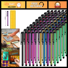 100 Pack Stylus Pens - Universal Capacitive Touch Screen Stylus for iPad, Androi picture
